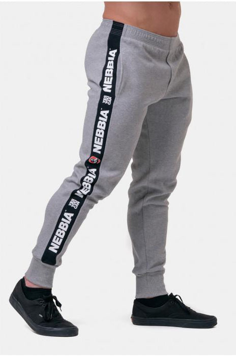 Nebbia Golden Era Sweatpants 196 Light Grey - Large - Sweatpants at MySupplementShop by Nebbia