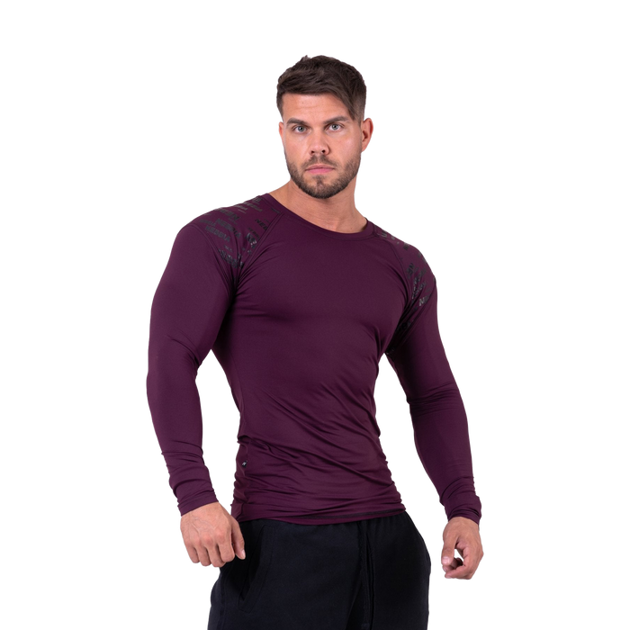 Nebbia Hero Compression Shirt 146 - Burgundy