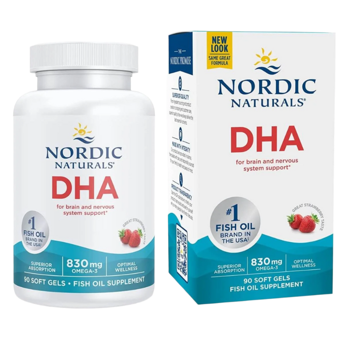 Nordic Naturals DHA 830mg 90 Softgels (Strawberry)