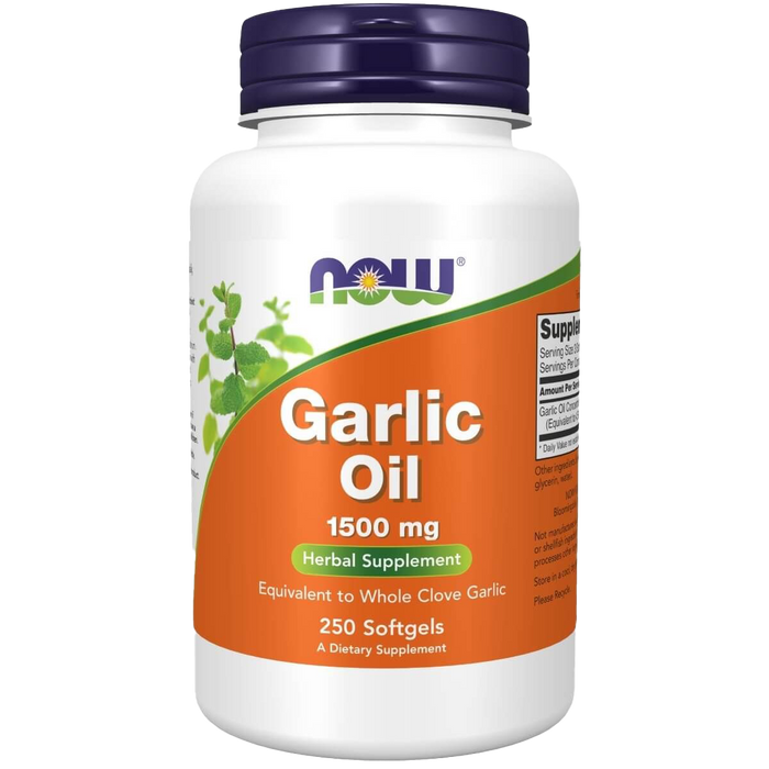 NOW Foods Garlic Oil 1,500 mg 250 Softgels