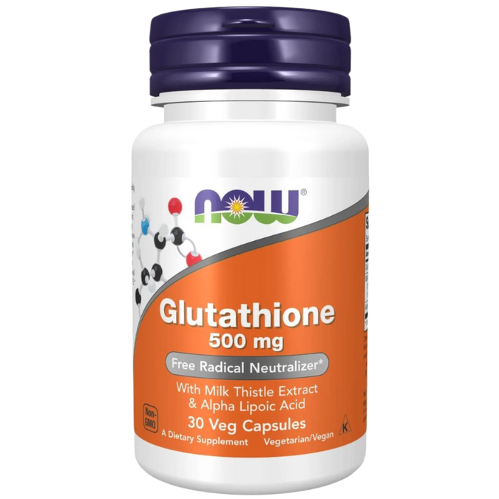 NOW Foods Glutathione 500 mg 30 Veg Capsules