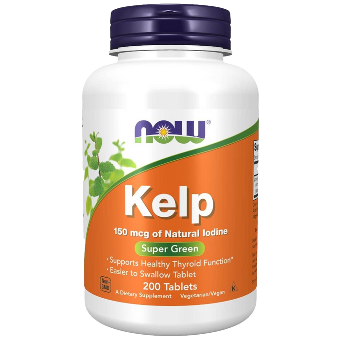 NOW Foods Kelp 150 mcg of Natural Iodine 200 Tablets