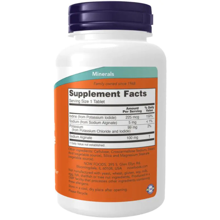 NOW Foods Kalium plus Jod – 180 Tabletten