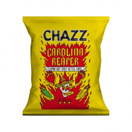 Chazz Potato Crisps 14 x 50g *WARNING: EXTREMELY HOT*