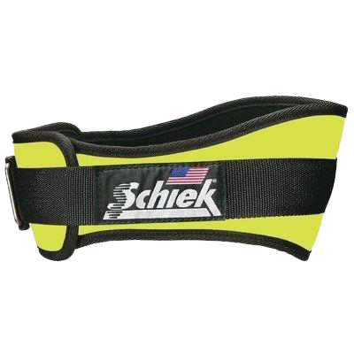 Schiek Training Belt 2006 6 Inch - Neon Yellow