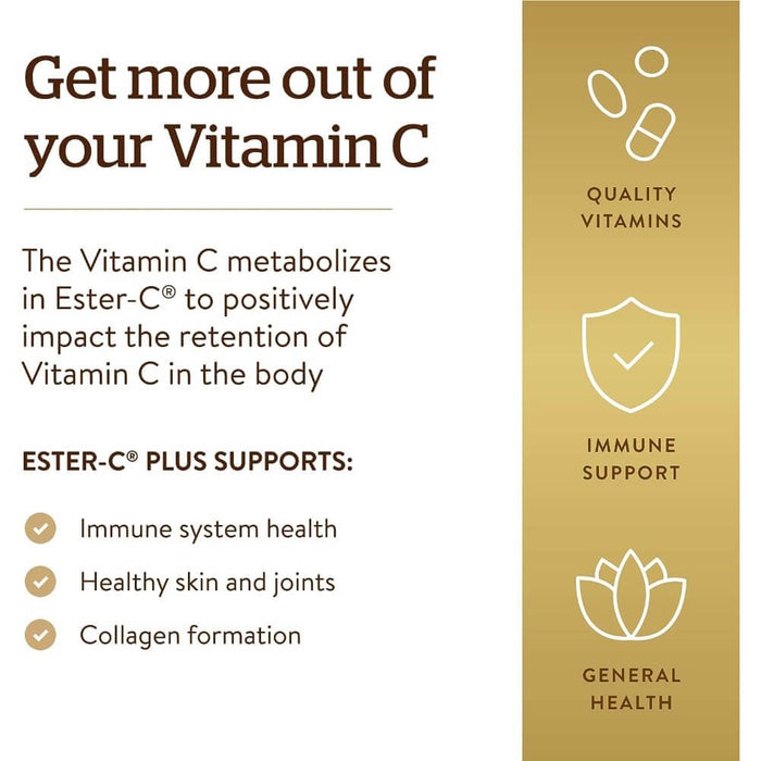 Solgar Ester-C Plus 1000 mg Vitamin C Tablets Pack of 30 at MySupplementShop.co.uk