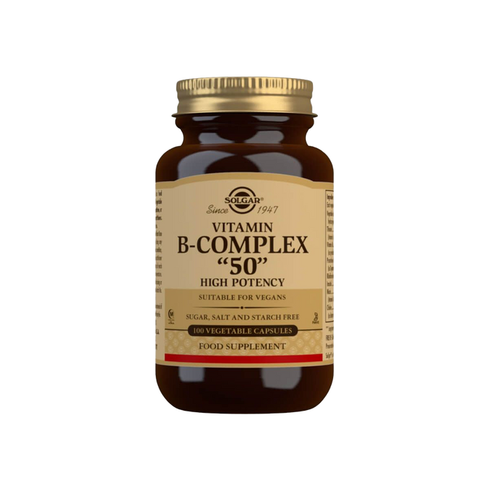 Solgar Vitamin B-Komplex, hochwirksame Gemüsekapseln, 100 Tabletten