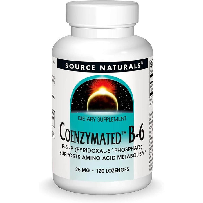 Source Naturals Coenzymated Vitamin B-6 25mg 120 Peppermint Lozenge - Brain & Memory at MySupplementShop by Source Naturals