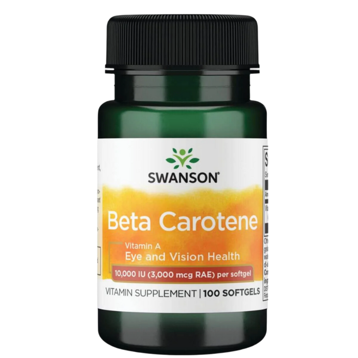 Swanson Beta Carotene 10,000iu (3,000mcg) 100 Softgels