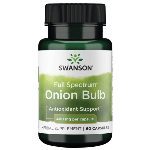 Swanson Full Spectrum Onion Bulb 400mg 60 Capsules - Health and Wellbeing at MySupplementShop by Swanson