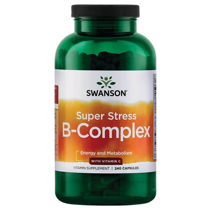 Swanson Super Stress B-Complex avec Vitamine C 240 Gélules