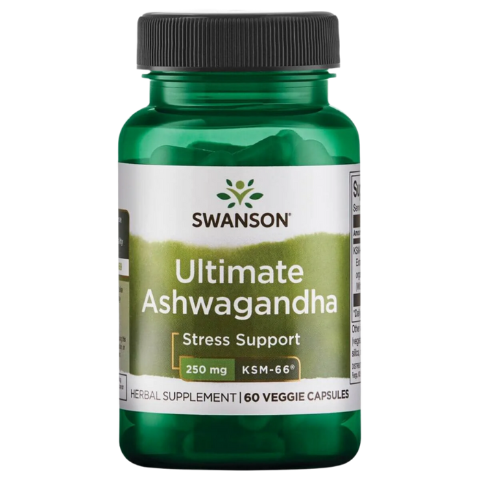 Swanson Ultimate Ashwagandha KSM-66 250 mg 60 Vegetarian Capsules