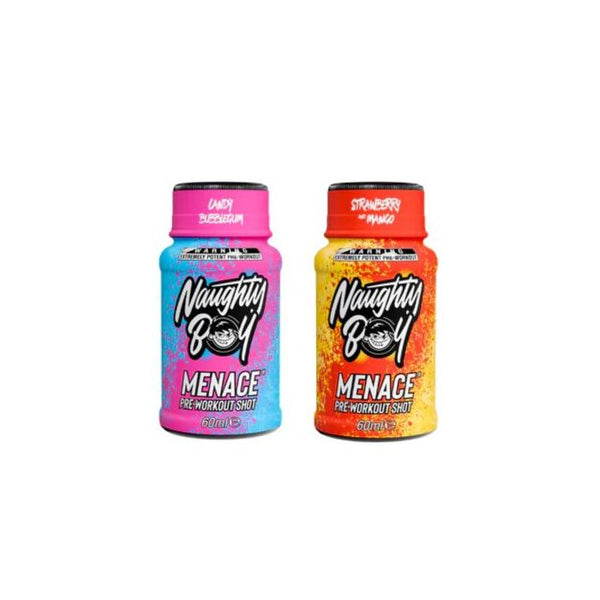 Naughty Boy Menace 12 x 60ml - Strawberry Mango - Sports Nutrition at MySupplementShop by Naughty Boy