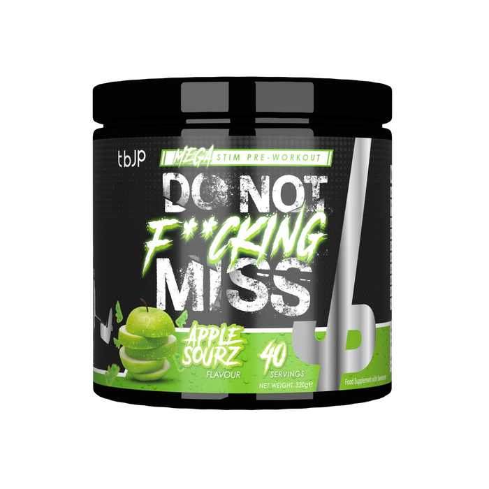 Trained By JP DNFM New Pre Workout 320g - Apple Sourz - Pre Workout at MySupplementShop by Trained By JP