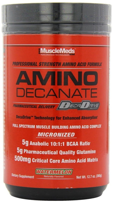 MuscleMeds Amino Decanate, Fruit Punch - 381 grams - Default Title - Amino Acids and BCAAs at MySupplementShop by MuscleMeds