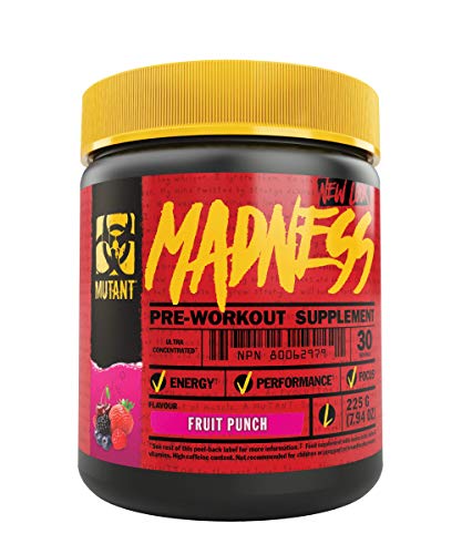 Mutant Madness 225g Fruit Punch - Pre & Post Workout at MySupplementShop by Mutant