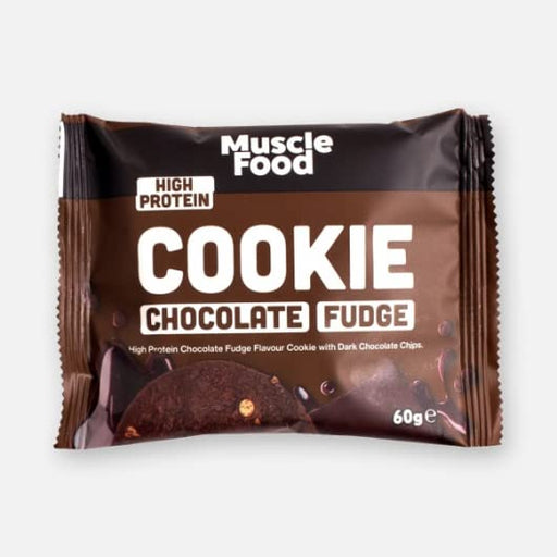 Musclefood Chocolate Fudge Cookie 12x60g Chocolate Fudge | High-Quality Health & Personal Care | MySupplementShop.co.uk