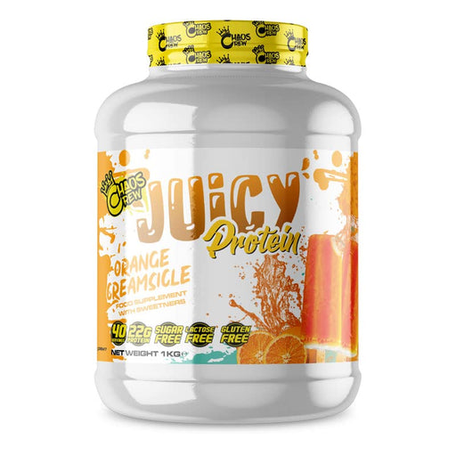 Chaos Crew Juicy Protein Orange Creamsicle 1kg | High-Quality Protein Blends | MySupplementShop.co.uk