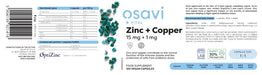 Osavi Zinc + Copper, 15mg + 1mg - 120 vegan caps | High-Quality Zinc | MySupplementShop.co.uk