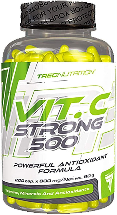 Trec Nutrition Vit. C Strong 500 - 200 caps | High-Quality Combination Multivitamins & Minerals | MySupplementShop.co.uk