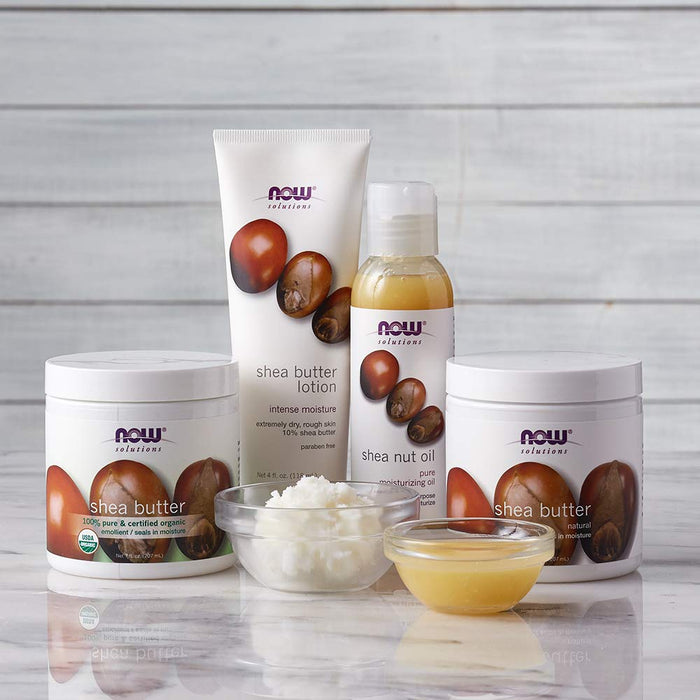 NOW Foods Shea Butter - 100% Natural - 207 ml. | High-Quality Health and Wellbeing | MySupplementShop.co.uk