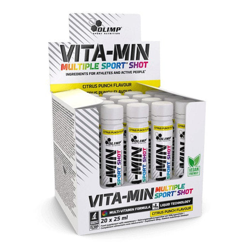 Olimp Nutrition Vita-Min Multiple Sport Shots, Citrus Punch (EAN 5901330079979) - 20 x 25 ml. | High-Quality Sports Supplements | MySupplementShop.co.uk