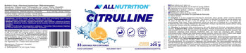 Allnutrition Citrulline, Orange - 200g | High-Quality Combination Multivitamins & Minerals | MySupplementShop.co.uk