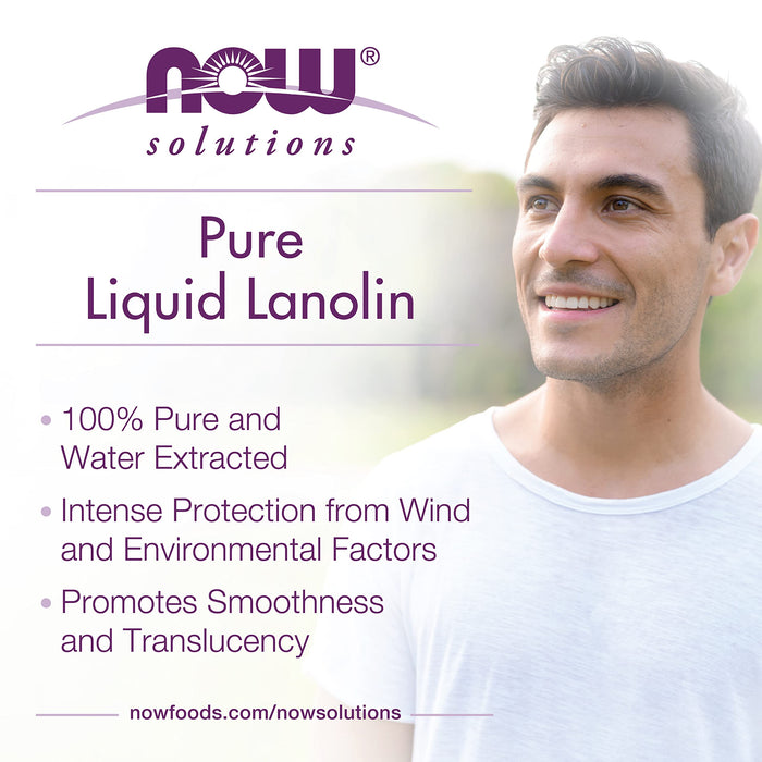 NOW Foods Lanolin, 100% Pure Liquid - 118 ml. | High-Quality Health and Wellbeing | MySupplementShop.co.uk