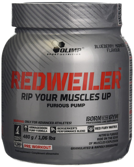 Olimp Nutrition RedWeiler, Blueberry Madness - 480 grams | High-Quality Nitric Oxide Boosters | MySupplementShop.co.uk