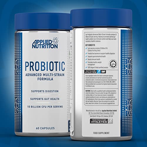 Applied Nutrition Probiotic Advanced Multi-Strain Formula 60Caps - Health and Wellbeing at MySupplementShop by Applied Nutrition