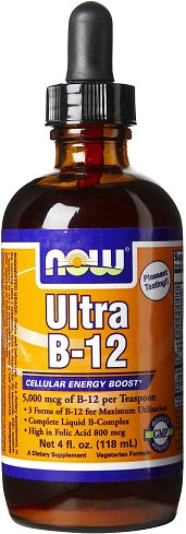 NOW Foods Vitamin B-12 Ultra, Liquid - 118 ml. | High-Quality Vitamins & Minerals | MySupplementShop.co.uk