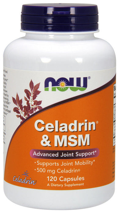 NOW Foods Celadrin & MSM, 500mg - 120 caps - Joint Support at MySupplementShop by NOW Foods