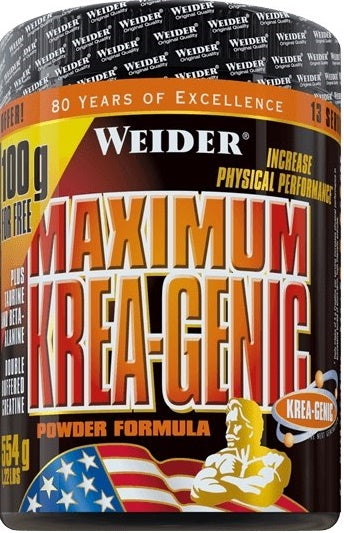 Weider Maximum Krea-Genic, Powder - 554 grams | High-Quality Creatine Supplements | MySupplementShop.co.uk