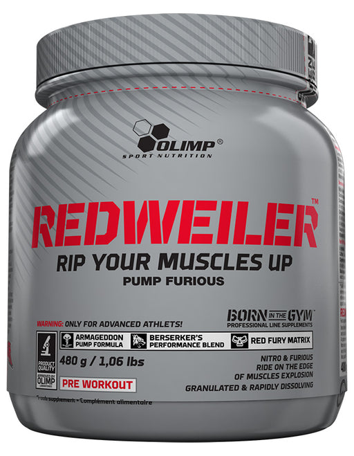 Olimp Nutrition RedWeiler, Red Punch - 480 grams | High-Quality Nitric Oxide Boosters | MySupplementShop.co.uk