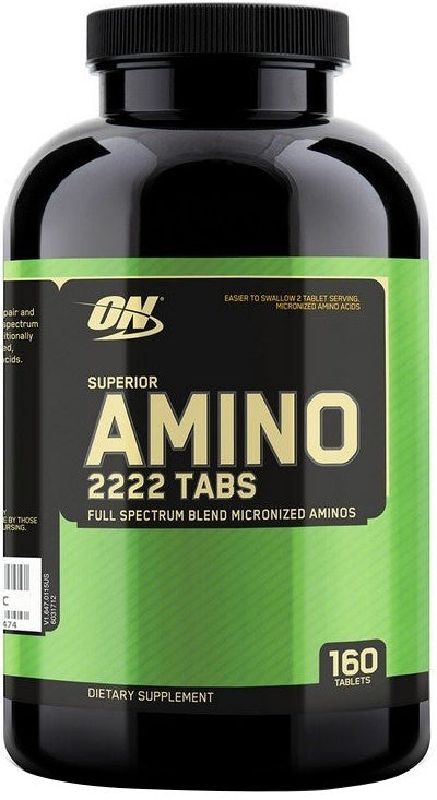 Optimum Nutrition Superior Amino 2222 - 160 tablets | High-Quality Amino Acids and BCAAs | MySupplementShop.co.uk