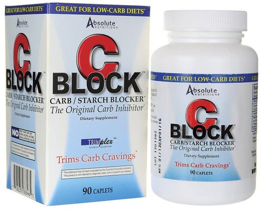 Absolute Nutrition CBlock - 90 caplets | High-Quality Slimming and Weight Management | MySupplementShop.co.uk
