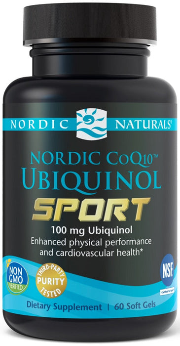 Nordic Naturals Nordic CoQ10 Ubiquinol Sport 100mg  60 softgels - Health and Wellbeing at MySupplementShop by Nordic Naturals