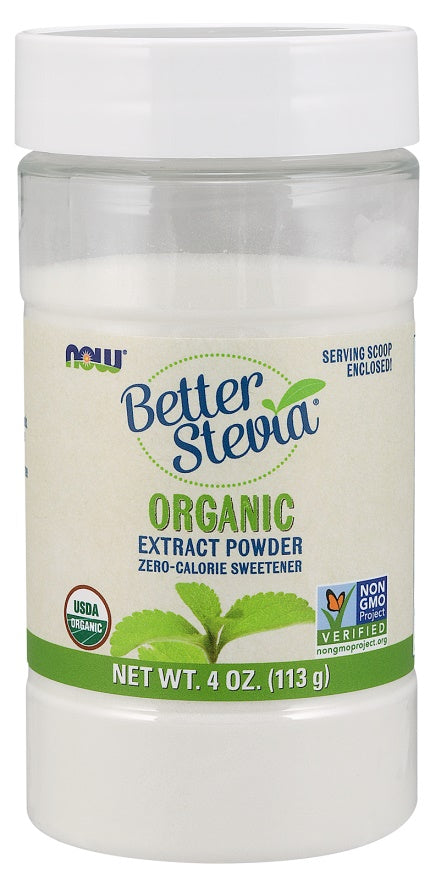 NOW Foods Better Stevia Extract Powder, Organic - 113g - Health Foods at MySupplementShop by NOW Foods