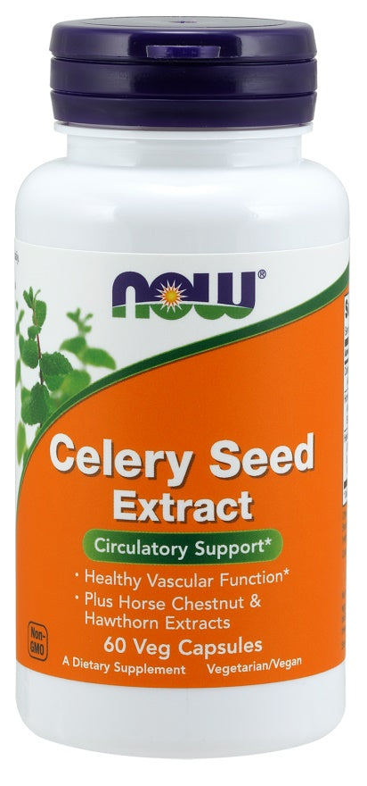 NOW Foods Celery Seed Extract - 60 vcaps | High-Quality Health and Wellbeing | MySupplementShop.co.uk