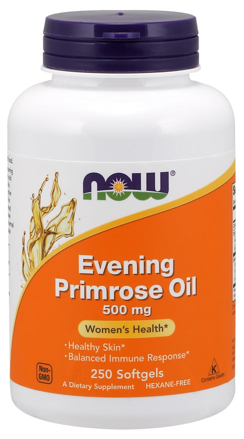 NOW Foods Evening Primrose Oil, 500mg - 250 softgels | High-Quality Health and Wellbeing | MySupplementShop.co.uk
