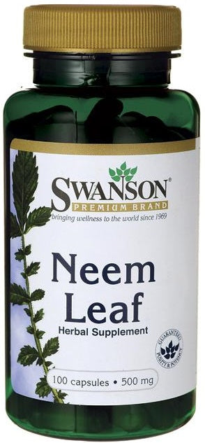 Swanson Neem Leaf, 500mg - 100 caps | High-Quality Health and Wellbeing | MySupplementShop.co.uk