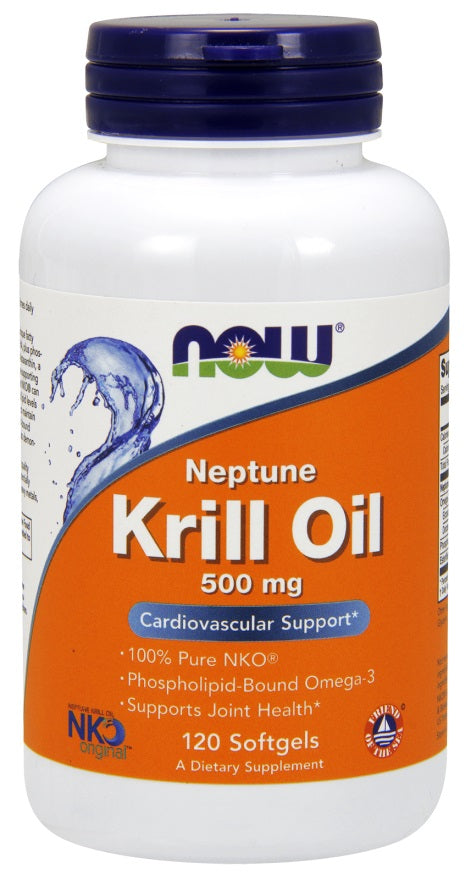 NOW Foods Neptune Krill Oil, 500mg - 120 softgels | High-Quality Joint Support | MySupplementShop.co.uk
