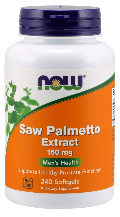 NOW Foods Saw Palmetto Extract, 160mg - 240 softgels | High-Quality Health and Wellbeing | MySupplementShop.co.uk