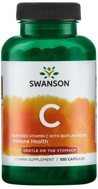Swanson Buffered Vitamin C with Bioflavonoids - 100 caps | High-Quality Vitamins & Minerals | MySupplementShop.co.uk