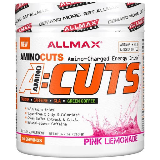 AllMax Nutrition AminoCuts A:Cuts, Pink Lemonade - 210 grams | High-Quality Amino Acids and BCAAs | MySupplementShop.co.uk