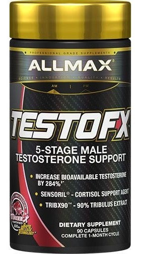 AllMax Nutrition TestoFX - 90 caps | High-Quality Natural Testosterone Support | MySupplementShop.co.uk