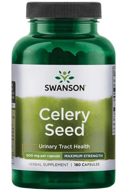 Swanson Celery Seed, 500mg - 180 caps | High-Quality Sports Supplements | MySupplementShop.co.uk