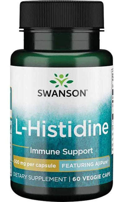 Swanson AjiPure L-Histidine, 500mg - 60 vcaps - Amino Acids and BCAAs at MySupplementShop by Swanson