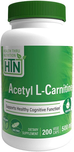 Health Thru Nutrition Acetyl L-Carnitine, 500mg - 200 vcaps | High-Quality Sports Supplements | MySupplementShop.co.uk