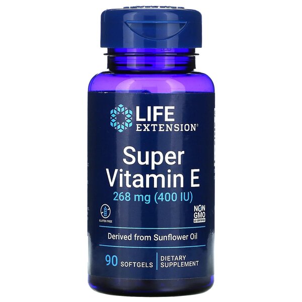 Life Extension Super Vitamin E, 268mg - 90 softgels | High-Quality Vitamins & Minerals | MySupplementShop.co.uk